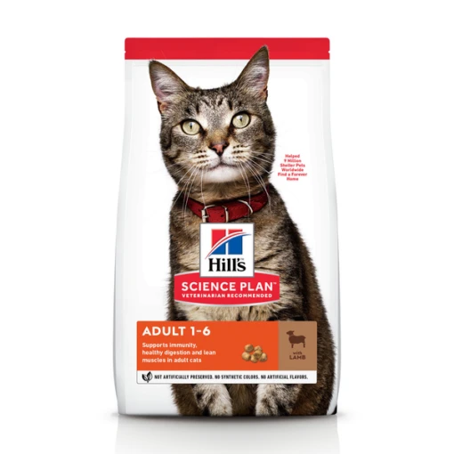 Hill's Hill&apos;s Adult Lam & Rijst Kattenvoer 10 Kg + 12 X Hill&apos;s Adult Favourite Selection Pouches -Dierenwinkel 052742022949 1