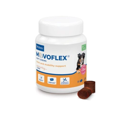 Virbac Movoflex Hond >35kg - 30 Chews -Dierenwinkel 309952 Packshot Movoflex L 4 FR 6g