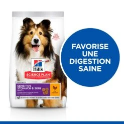 Hill's Hill’s Science Plan Adult Sensitive Stomach & Skin Kip 14kg -Dierenwinkel 52742026091 3 science plan sensitive stomach skin chien adulte medium croquettes poulet