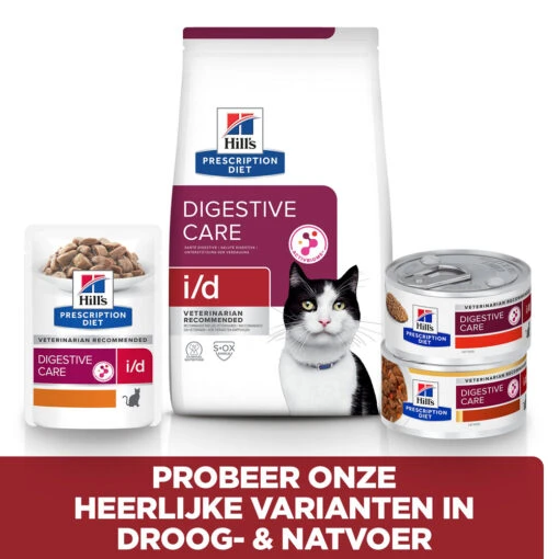 Hill's Hill’s Prescription Diet I/D – Kattenvoer Met Zalm – Maaltijdzakjes 12x85g -Dierenwinkel 52742040257 5 NL