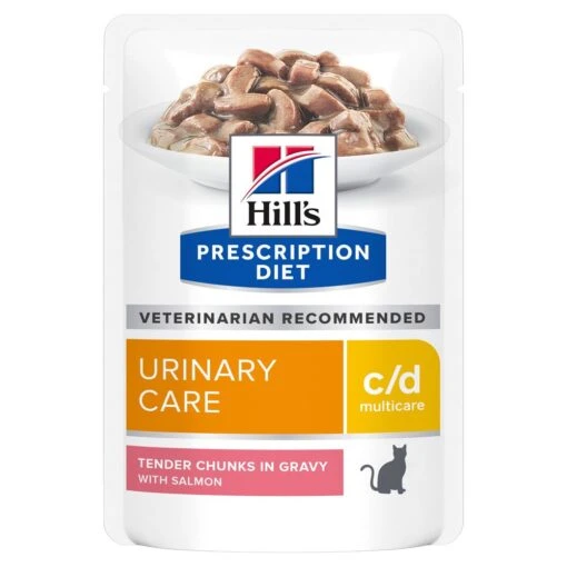 Hill's Hill’s Prescription Diet C/D Multicare – Kattenvoer Met Zalm – Maaltijdzakjes 12x85g -Dierenwinkel 52742188218 0 NL