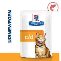 Hill's Hill’s Prescription Diet C/D Multicare – Kattenvoer Met Zalm – Maaltijdzakjes 12x85g -Dierenwinkel 52742188218 1 NL