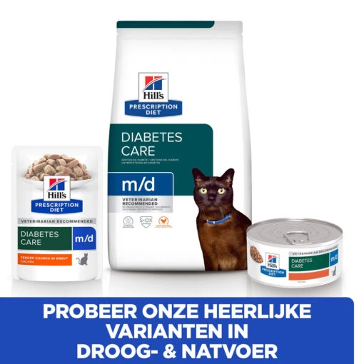 Hill's Hill’s Prescription Diet M/D Minced – Kattenvoer – 24x156g -Dierenwinkel 52742428109 5 NL