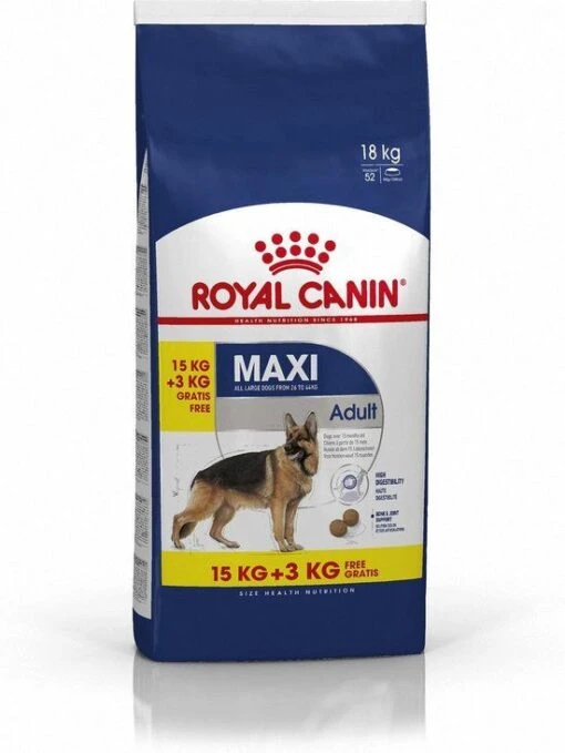 Royal Canin Maxi Adult Hondenvoer 15kg + 3kg Gratis -Dierenwinkel 7cdbeaaabb5dbd07e8ae30b24060116aa52790d0b91d54181b73a5cff7979370