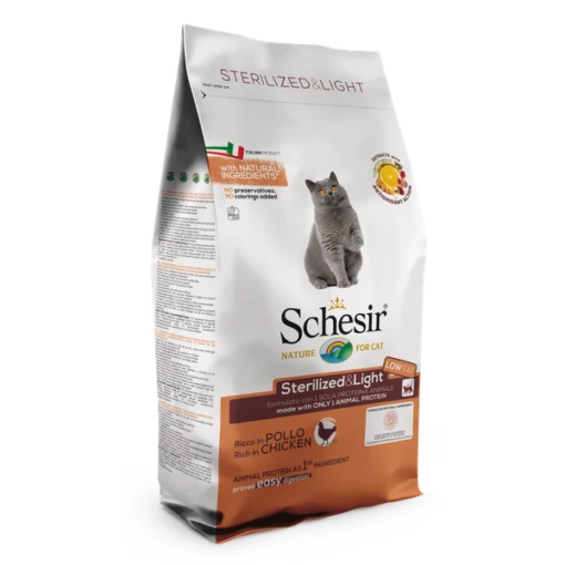 Schesir Cat Dry Sterilized Overweight Kip Kattenvoer 1.5 Kg -Dierenwinkel 8005852760562 1