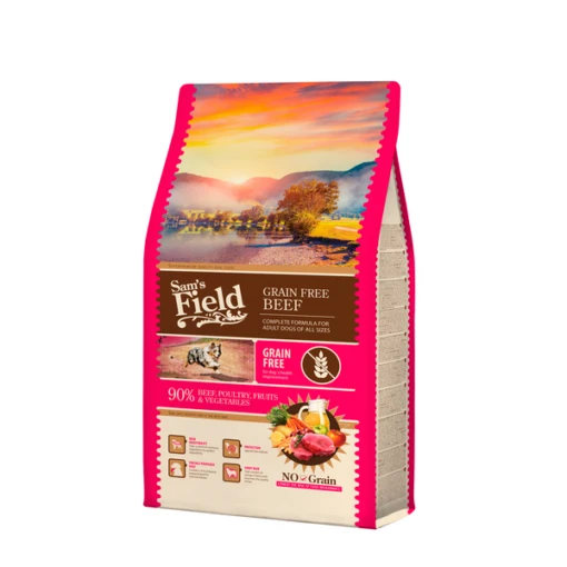 Sam's Field Adult High Meat & Grain Free Rund - Hondenvoer - 2.5 Kg -Dierenwinkel 8595602512836 1