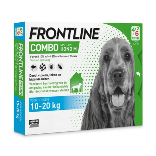 Frontline Combo Spot On 2 Medium Hond Medium Anti Vlooien En Tekenmiddel 4+2 Pip -Dierenwinkel 8713942402475 1