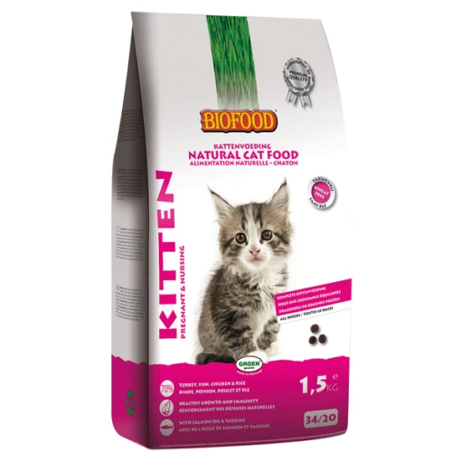 Biofood Ncf Kitten Pregnant&Nursing Kattenvoer Kalkoen Vis Kip 1.5 Kg -Dierenwinkel 8714831002936 1