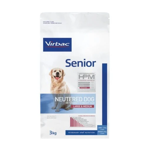 Virbac Veterinary Hpm Senior Neutered Large & Medium - Hondenvoer - 3kg -Dierenwinkel HPM Neutered Dog Senior LM 3Kg