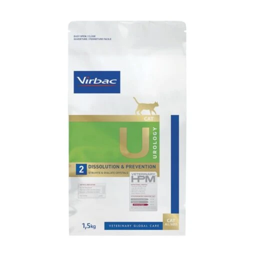 Virbac HPM Urology Dissolution & Prevention U2 - Kattenvoer - 1,5kg -Dierenwinkel VET HPM Cat Urology 2 Dissolution Prevention 1 5Kg