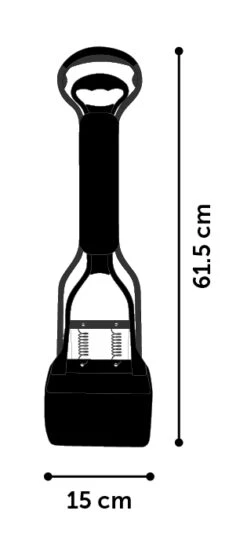 Flamingo Poepschep Easy Scoop Zwart/grijs L 15x12,5x61,5cm -Dierenwinkel a8b191811d2f766a54c053a79721672133f6d97fd1d2aa135b42f1fe71c13f56