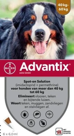 Advantix 10% Korting! &#xAE, Spot On Solution Voor Honden Voor Honden 10 Kg 25 Kg (6 Pipetten ) -Dierenwinkel advantix spot on 600 6 ml anti vlooien en tekenmiddel 6 pip 40 60 kg 33702