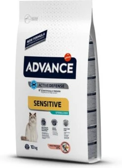 Affinity Advance Sensitive Kattenvoer + Gratis Kattenbed! Sterilized Sensitive Salmon(10kg ) -Dierenwinkel affinity advance 10kg advance cat sterilized sensitive kattenvoer 110628