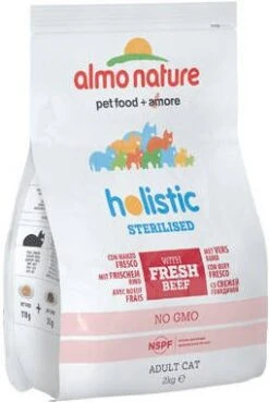 Almo Nature Cat Holistic Sterilised 2 Kg Kattenvoer Rundvlees&Rijst Sterilised -Dierenwinkel almo nature sterilised kattenvoer rundvlees en rijst 2 kg 45567