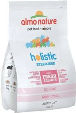 Almo Nature Cat Holistic Sterilised 2 Kg Kattenvoer Zalm&Rijst Sterilised -Dierenwinkel almo nature sterilised kattenvoer zalm en rijst 2 kg 45591