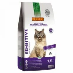 Biofood BF Petfood Sensitive Coat & Stomach Kattenvoer 2 X 1, 5 Kg -Dierenwinkel biofood kattenvoer premium sensitive vacht maag 10 kg 62108