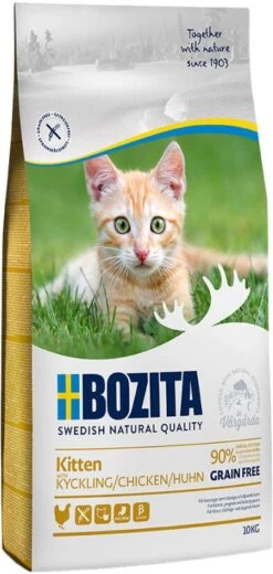 Bozita,Bozita Grain Free Kitten 10 Kg Kip -Dierenwinkel bozita 2x10kg grainfree kitten kattenvoer 110461