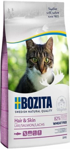 Bozita,Bozita Hair & Skin Wheat Free 10 Kg Zalm -Dierenwinkel bozita 2x10kg tarwevrij hair en skin kattenvoer 111444