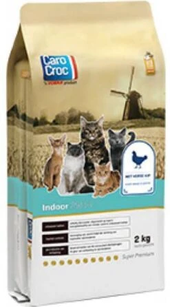 CaroCroc Indoor 29/14 Kattenvoer 2 Kg -Dierenwinkel carocroc indoor 2914 kattenvoer 2 kg 22062