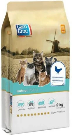 CaroCroc Indoor 29/14 Kattenvoer 2 Kg -Dierenwinkel carocroc indoor 2914 kattenvoer 2 kg 41925