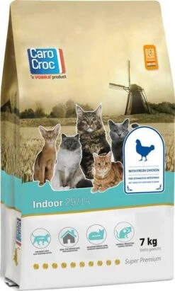 CaroCroc Indoor 29/14 Kattenvoer 2 Kg -Dierenwinkel carocroc indoor 2914 kattenvoer 7 kg 28829