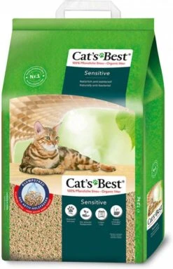 Cat's Best Cat&#xB4, S Best Sensitive Kattenbakvulling Dubbelpak 2 X 20 L(7, 2 Kg ) -Dierenwinkel cats best cats best cat en xb4 s best sensitive kattenbakvulling dubbelpak 2 x 20 l7 2 kg 137152