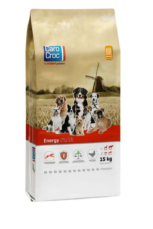 Carocroc Energy 25/16 - Hondenvoer - 15 Kg -Dierenwinkel cc energy 15 kg pictogram 30 pr