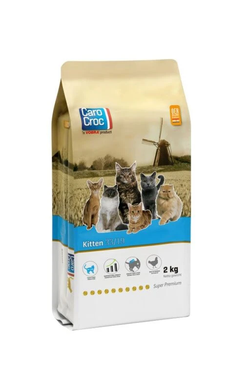 Carocroc 33/19 Kitten - Kattenvoer - 2 Kg -Dierenwinkel cc kitten 2 kg pictogram 30 pr