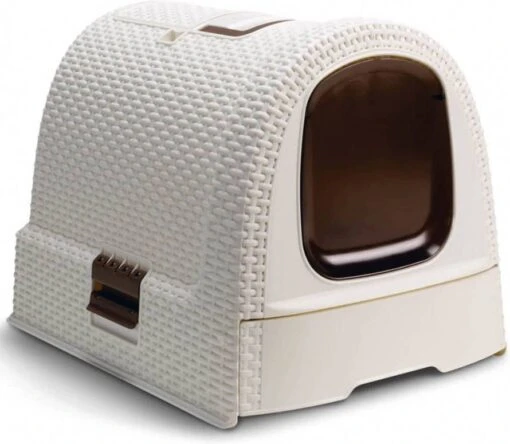 Curver Kattentoilet Met Lade Kattenbak Wit -Dierenwinkel curver 408742 hooded cat litter box 51x38 5x39 5 cm white 400462 146600