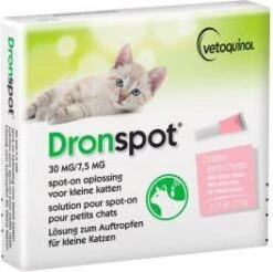 Dronspot 30 Mg/7, 5 Mg Spot On Oplossing Voor Katten(0, 5 2, 5 Kg)5 X 2 Pipetten -Dierenwinkel dronspot 30 mg7 5 mg spot on oplossing voor katten0 5 2 5 kg2 pipetten 19273