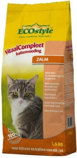 VITALstyle Care Kattenvoer Zalm 1.5 Kg -Dierenwinkel ecostyle kattenvoer zalm 15 kg 65543