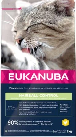 Eukanuba Hairball Control Adult Kattenvoer Voordeelpakket 3 X 2 Kg -Dierenwinkel eukanuba hairball control adult kattenvoer 2 kg 136115