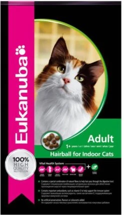 Eukanuba Hairball Control Adult Kattenvoer Voordeelpakket 3 X 2 Kg -Dierenwinkel eukanuba kat adult hairball control kip lever 2 kg 65358