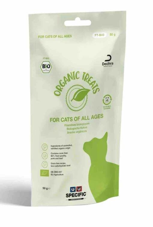 SPECIFIC BIO Organic Treats Voor Katten 8x50g -Dierenwinkel f6a878b6d89d3bc75c05a75603fa6005cdecf05edc67c3535053bae1512e1b5a