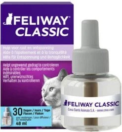 Feliway Anti Stress Navulling Kat Anti Stressmiddel 48 Ml 1 Maand -Dierenwinkel feliway classic navulling tripack3 st 48 ml 41861