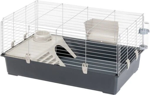 Ferplast Konijnenkooi Rabbit 100 Dierenverblijf 95x57x46 Cm Assorti -Dierenwinkel ferplast caviakooi rabbit 100 l95xb57xh46 cm 107763