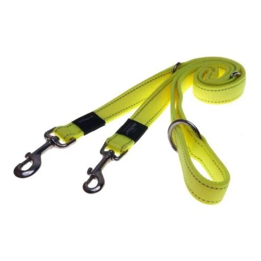 Rogz For Dogs Fanbelt Multipurpose Lijn Geel -Dierenwinkel file 155