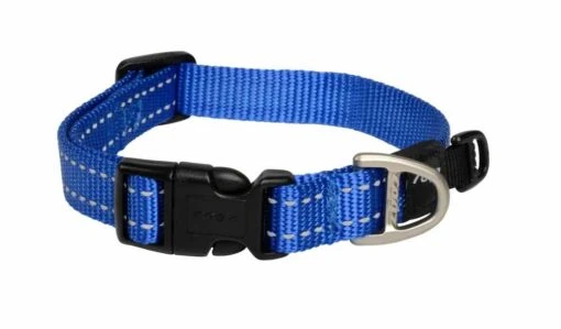 Rogz For Dogs Landing Strip Hondenhalsband Verstelbaar Blauw 80 X 4 Cm -Dierenwinkel file 28