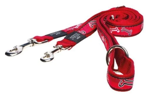 ROGZ Hondenriem Multi Purpose Red Bone -Dierenwinkel file 98