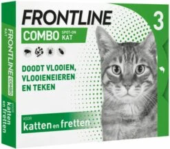 Frontline Combo Spot On Anti Vlooien En Teken Druppels Kat Vanaf 1 Kg 6 Pipetten -Dierenwinkel frontline combo spot on kat 3 pipetten 49709