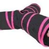 Boon Speeltunnel Nylon Y Model Zwart Roze 85 X 25 Cm -Dierenwinkel gebr de boon boon nylon y model speeltunnel 18682