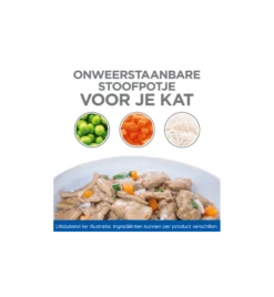 Hill's Science Plan Healthy Cuisine Volwassen Kat Stoofpotje Kip & Zalm - 4 X 12 X 80 Gram -Dierenwinkel hill s science plan healthy cuisine volwassen kat stoofpotje kip zalm 4 x 12 x 80 gram 2