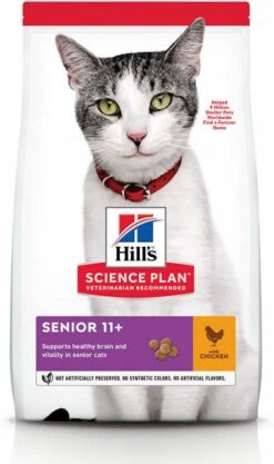 Hill's Hill&apos;s Senior 11+ Kip Kattenvoer 7 Kg + 12 X Hill&apos;s Mature/Senior Favourite Selection Pouches -Dierenwinkel hills science plan 7kg senior 11 healthy ageing kip kattenvoer 107338