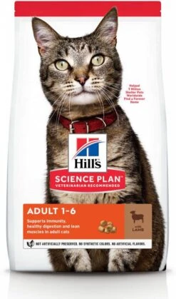 Hill's Hill&apos;s Adult Lam & Rijst Kattenvoer 10 Kg + 12 X Hill&apos;s Adult Favourite Selection Pouches -Dierenwinkel hills science plan feline adult lamb en rice 1 5 kg 40462