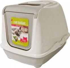 Moderna Products Kattentoilet Flip Cat Large Grijs -Dierenwinkel kat toilet flipcat med lichtgrijs 375841