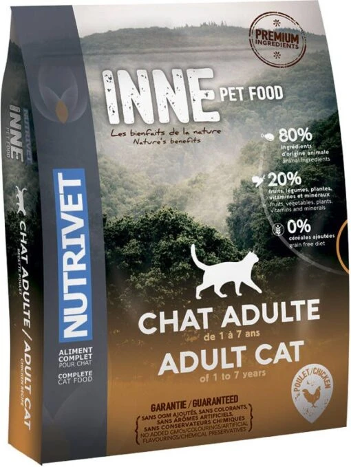 Nutrivet 15% Korting! 6 Kg Inne Cat Kitten Kattenvoer Adult Chicken -Dierenwinkel nutrivet 1 5kg inne cat adult chicken kattenvoer 111812