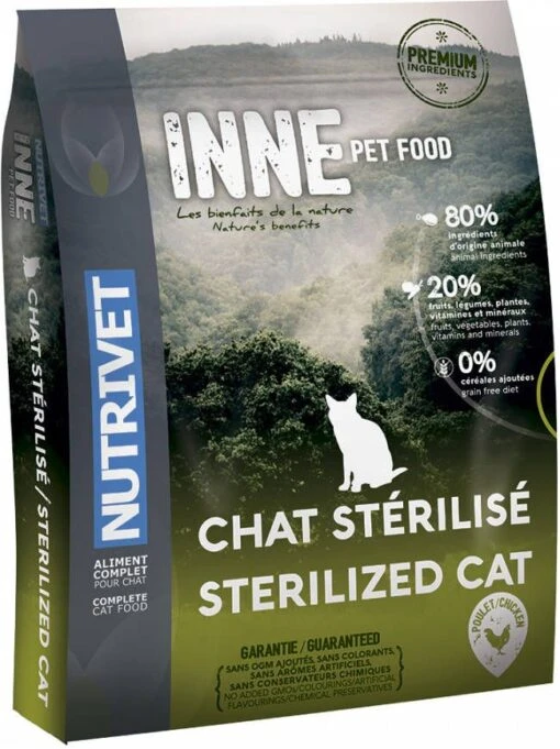 Nutrivet 15% Korting! 6 Kg Inne Cat Kitten Kattenvoer Sterilised -Dierenwinkel nutrivet 1 5kg inne cat sterilised kattenvoer 110175