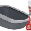 PeeWee Startpakket EcoGranda XXL Antraciet Grijs 66, 5 X 48, 5 X 28 Cm -Dierenwinkel peewee ecogranda kattenbak startpakket antraciet 4498