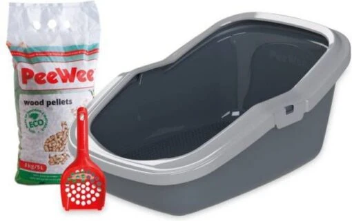 PeeWee Startpakket EcoMinor Antraciet Grijs 56 X 39 X 27, 5 Cm -Dierenwinkel peewee startpakket ecominor antraciet 24054