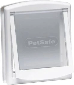 PetSafe Huisdierenluik In 2 Richtingen 740 Medium 26, 7 X 22, 8 Cm Wit 5020 -Dierenwinkel petsafe dierenluik 740 original m hondenluik wit en transparant 28552